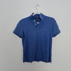 Ralph Lauren Sport Blue Polo Shirt Clasic Fit Cotton Preppy Large